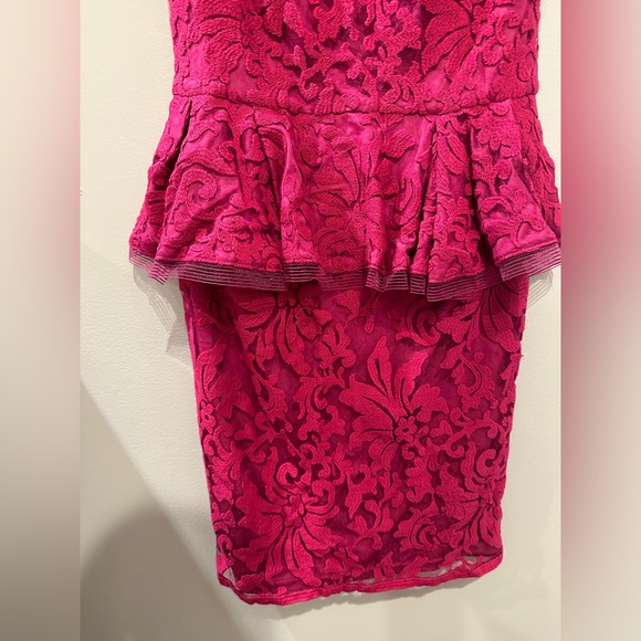 Tadashi Shoji Peplum Lace Dress - Picture 5 of 6